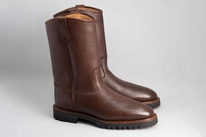 Champlain Mahogany Country Calf (Shearling Lined)