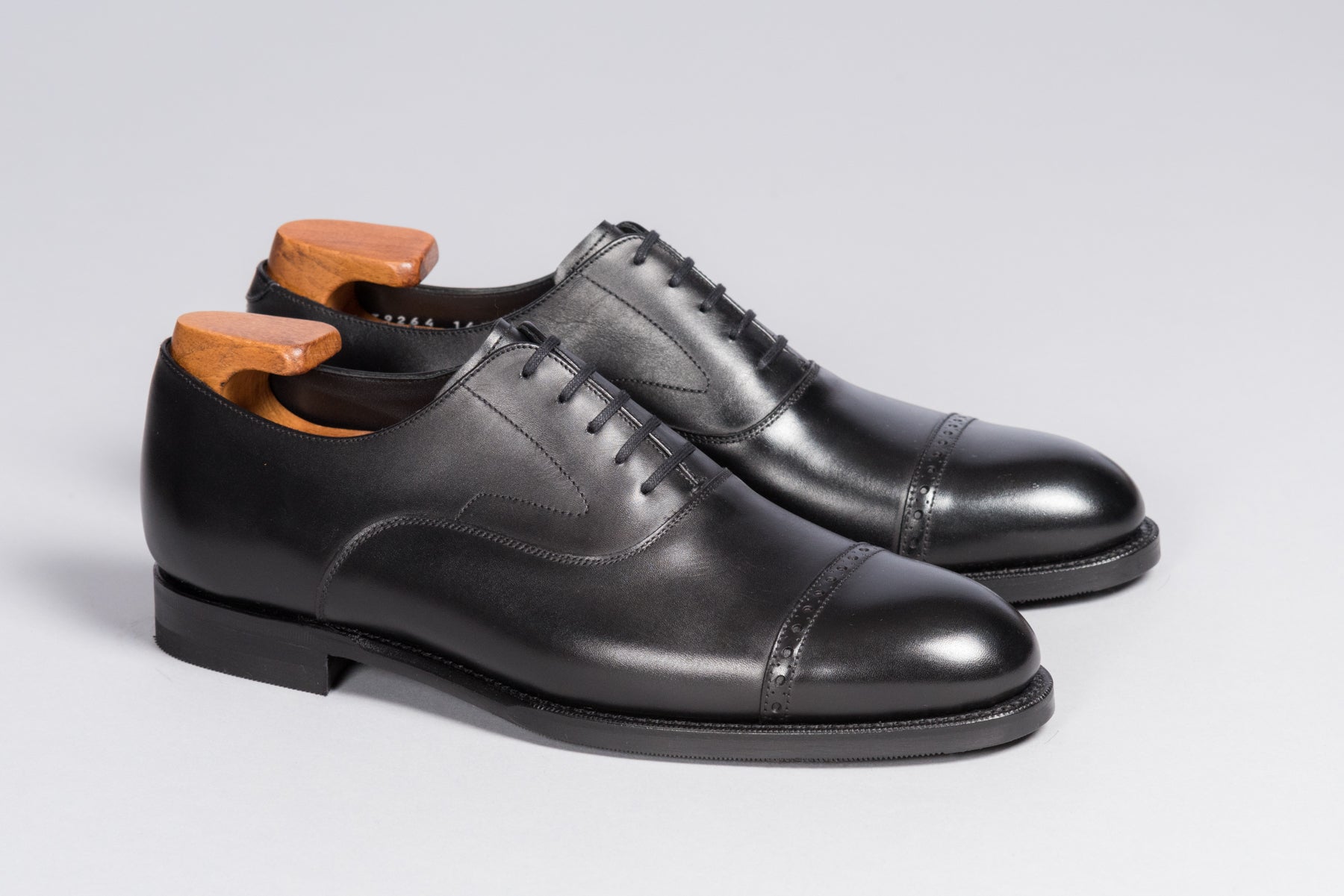 Bingham Black Calf (Rubber Sole)