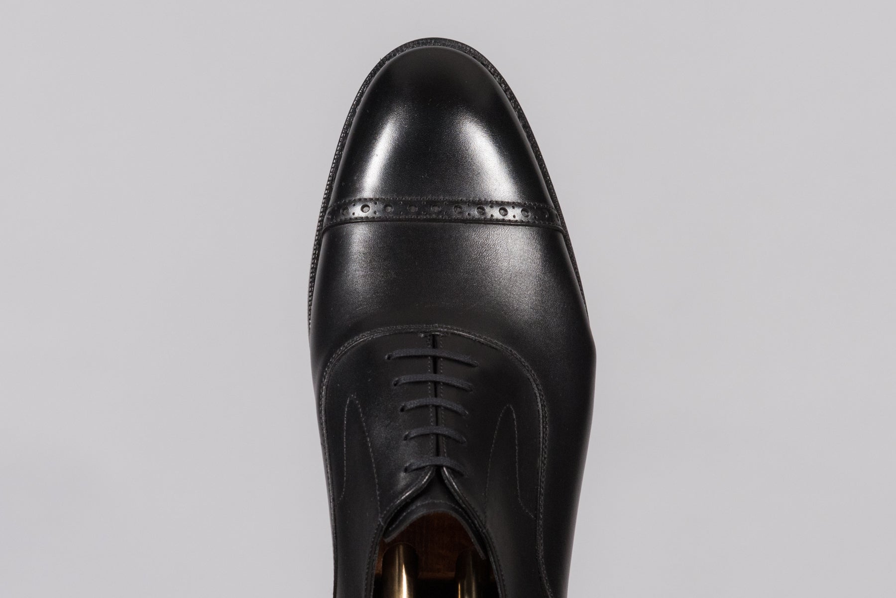 Bingham Black Calf (Rubber Sole)