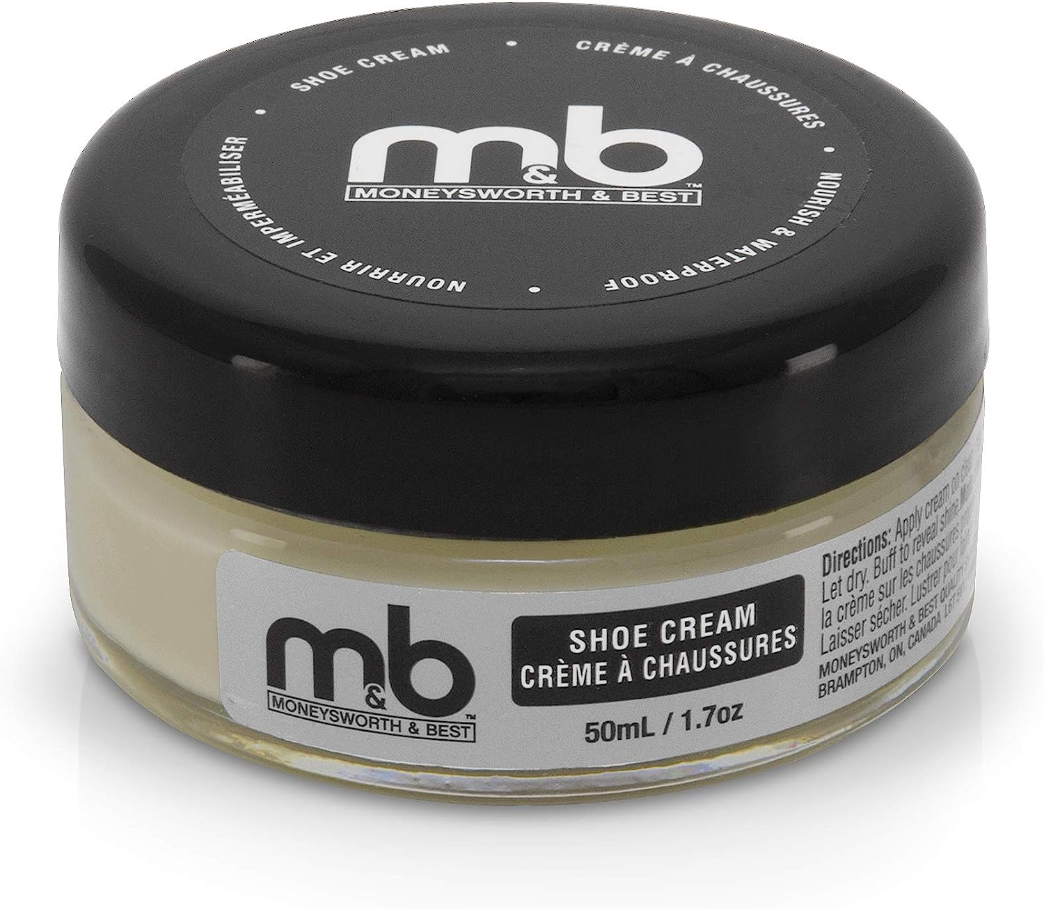 High Quality Shoe Cream - Professional Leather Shoe Polish 50 ml1.7oz-Bone