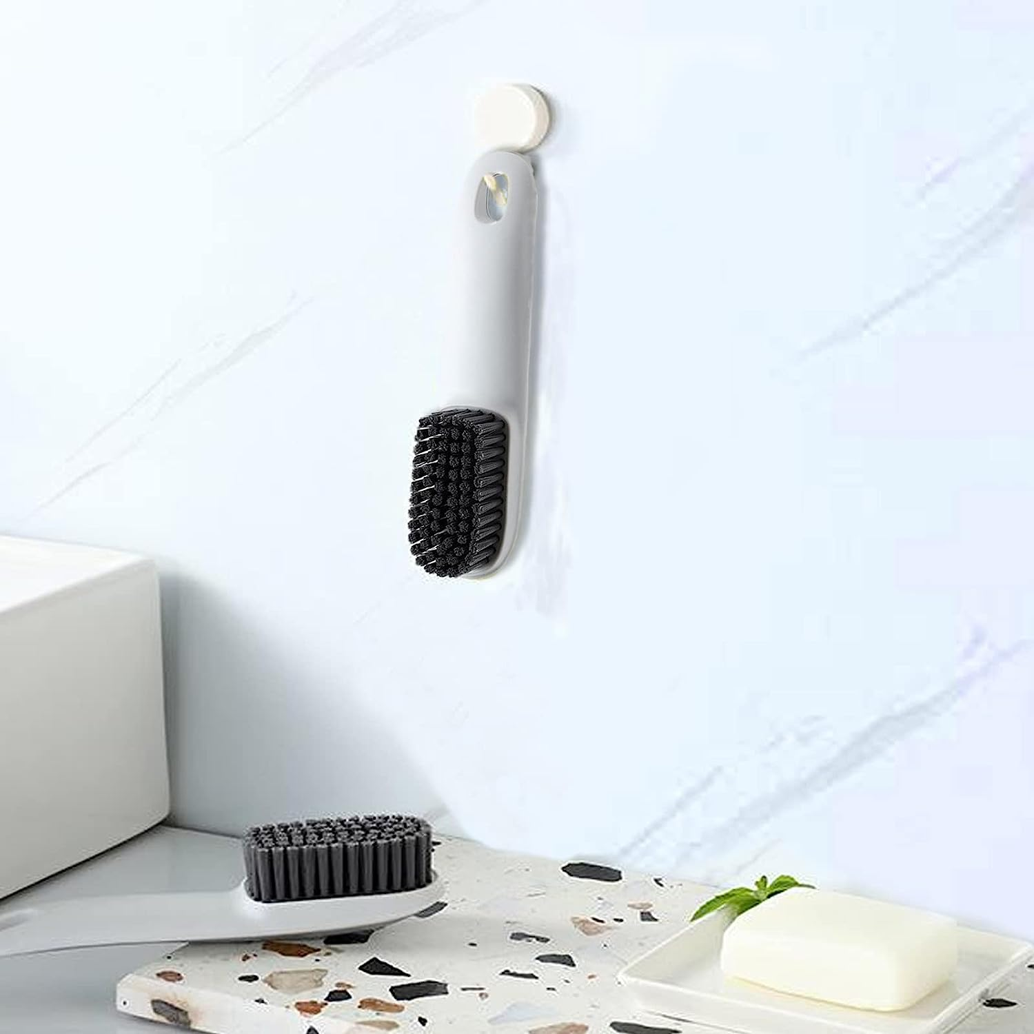 2 Pieces Laundry Brush Shoe Brush Household Cleaning Scrub Brush Soft Bristle Brush Nylon Scrubbing Brushes